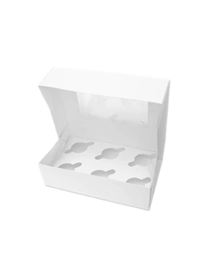 Cupcake cardboard box 6 cavity