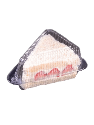 Clear Cake Slice Container- Small