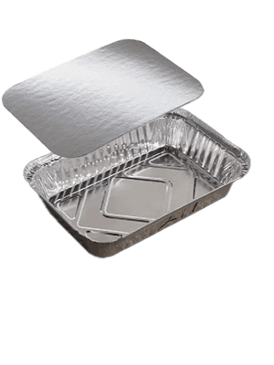 Aluminum Foil Containers F3 (with silver lids)