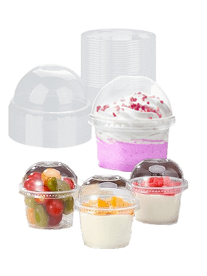 Dessert Ice Cream Cups (with dome lid)