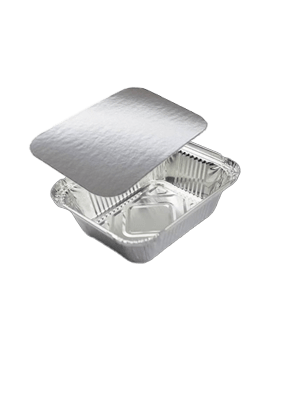 Aluminum Foil Containers F1 (with silver lids)