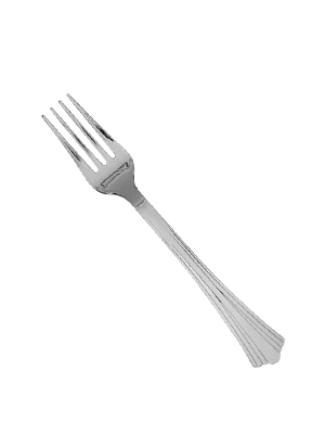 Silver Plastic Disposable Fork